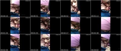 Cute malay tudung Teen in Hijab Blowjob in Car