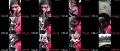 Asian Teen Blowjob In The Car