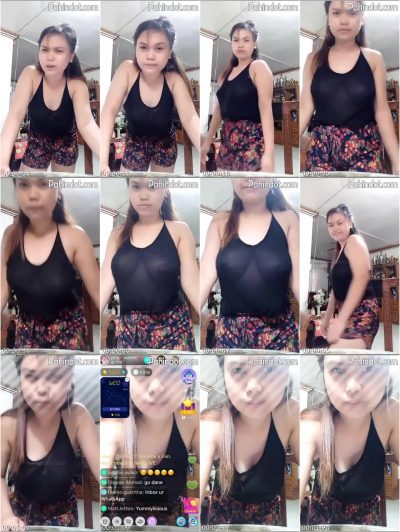 Pinay See Through Live No Bra